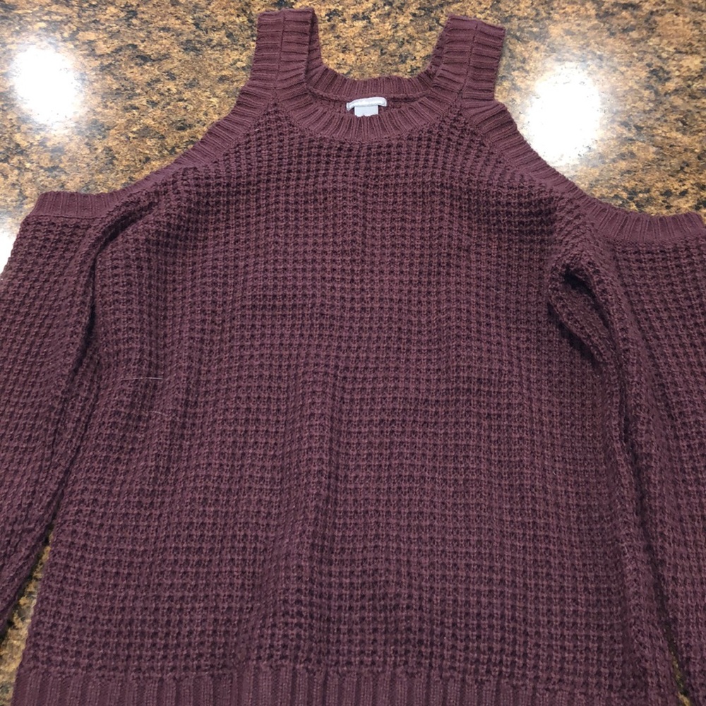 Knit Over-shoulder Cozy sweater